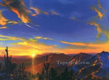 impasto Painting - yxf0097h impressionism impasto thick paints mountains landscapes